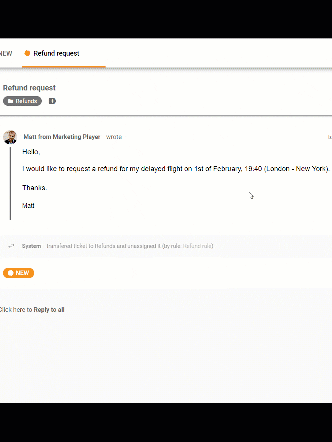 拒否レターテンプレートを缶詰メッセージ内に保存して時間を節約